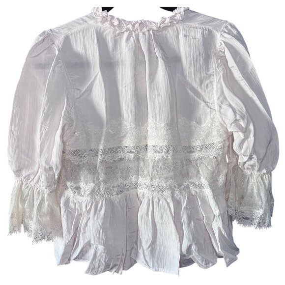 Free People Forever Young Bed Jacket – White Alyssum Size XS New - Picture 15 of 16